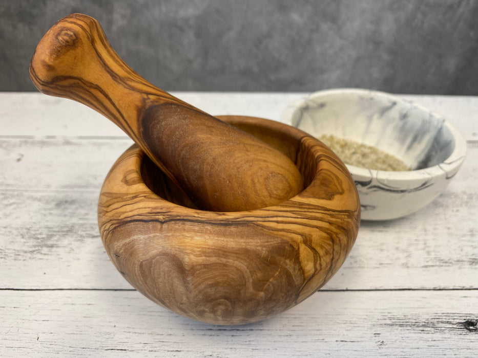 Olive Wood Mortar & Pestal