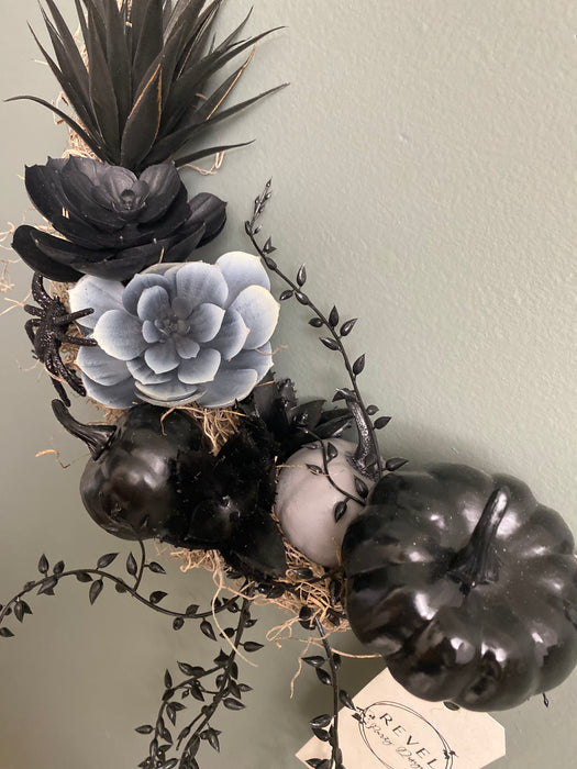 Halloween Succulent Wreath