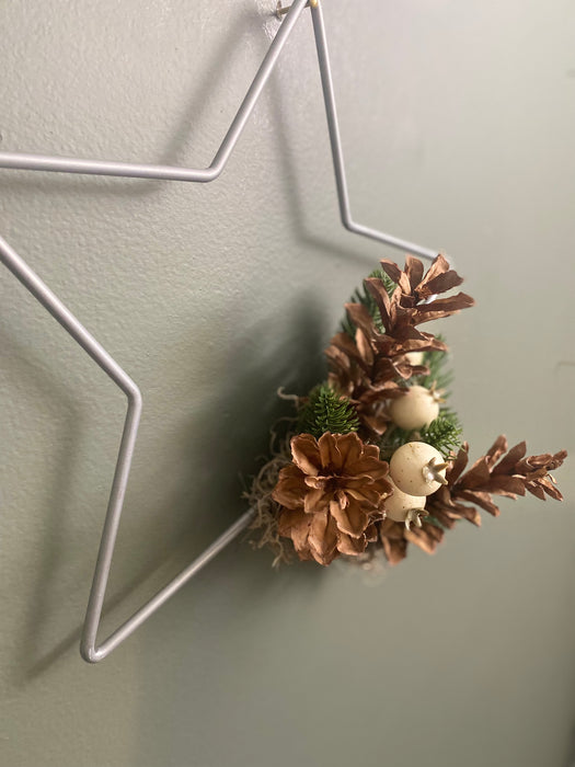 Silver Star w/ Large Pinecones