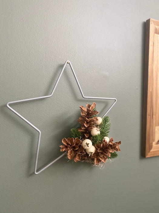 Silver Star w/ Large Pinecones
