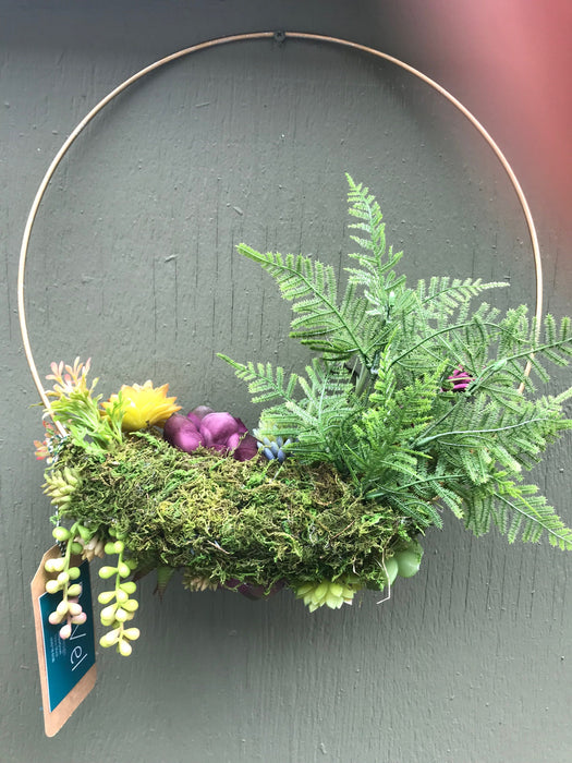 Custom Succulent Wreath - 14"