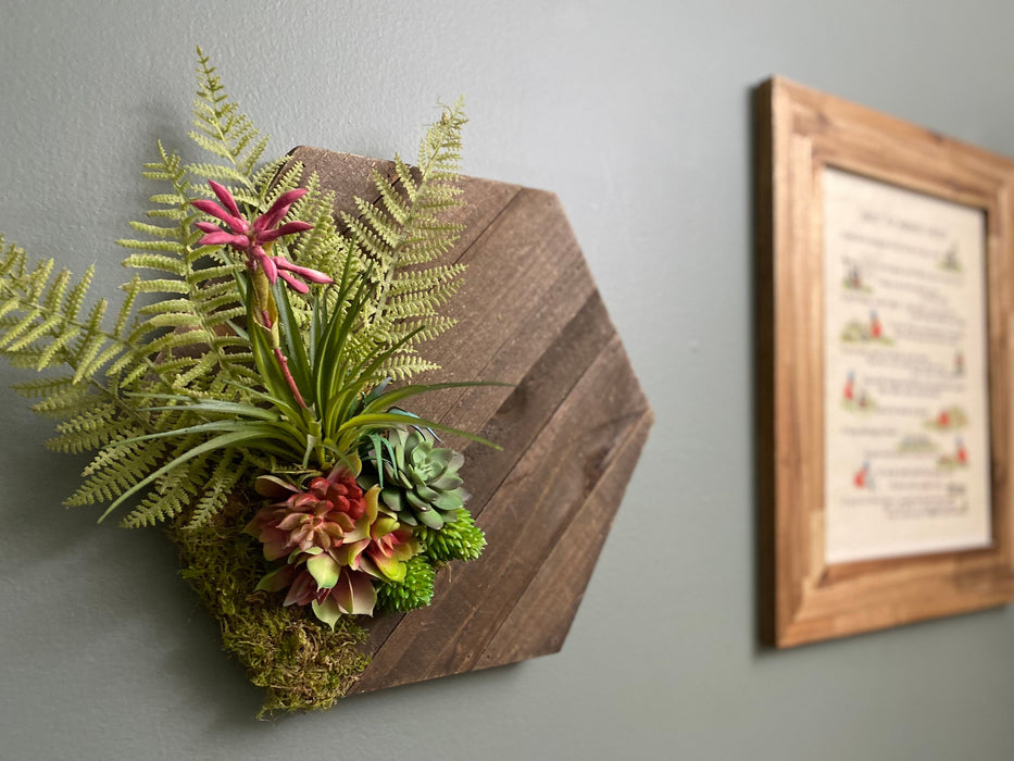 Succulents on Oval Wood