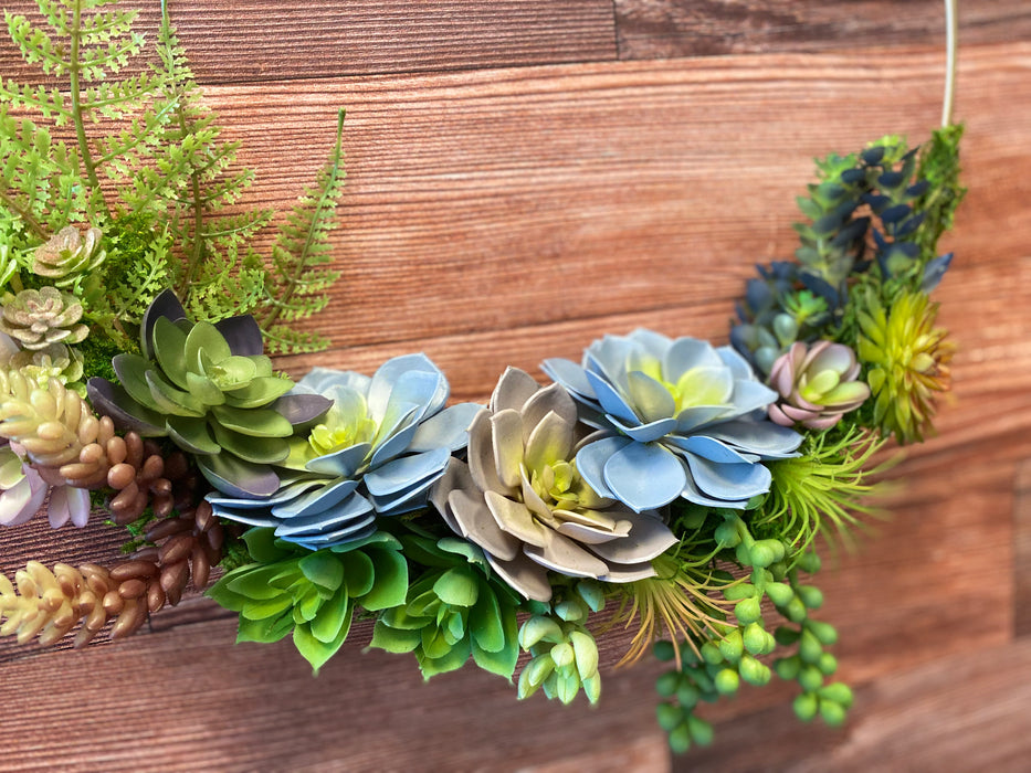 buy succulent wreath Custom Succulent Wreath