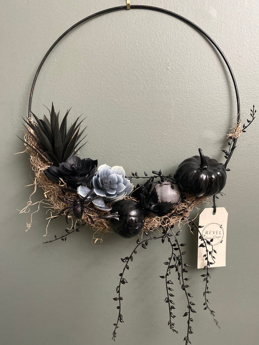 Halloween Succulent Wreath