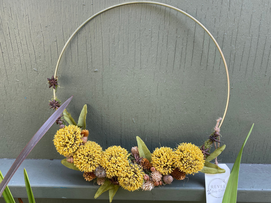Golden Fall Wreath