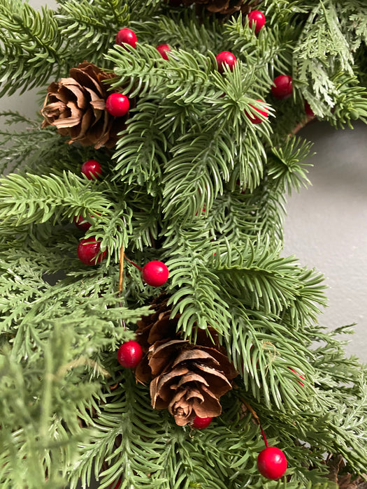 Pinecones and Berries