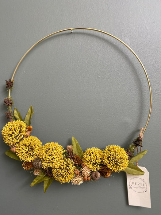 Golden Fall Wreath