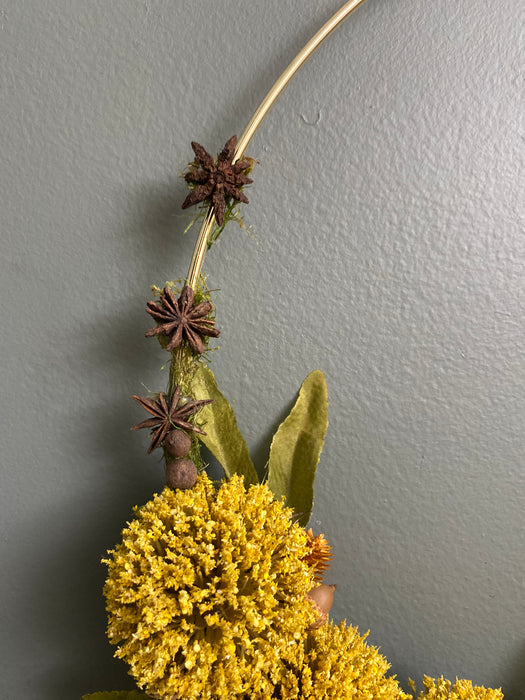 Golden Fall Wreath