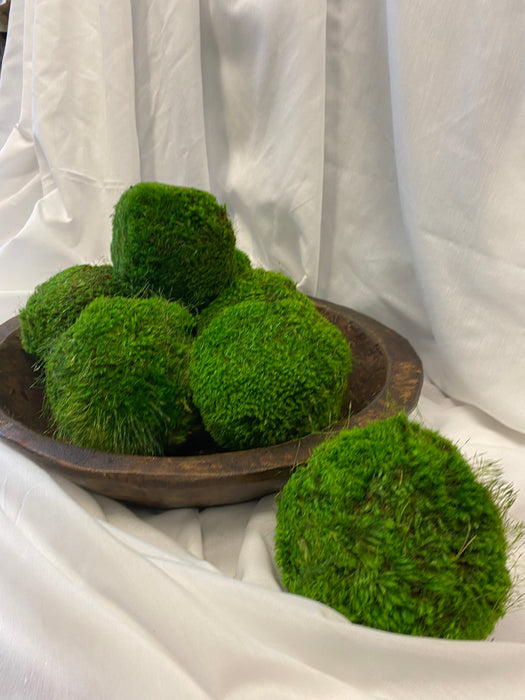 Moss Balls Small 4 Forever Green Art 4 inch Small Preserved Moss