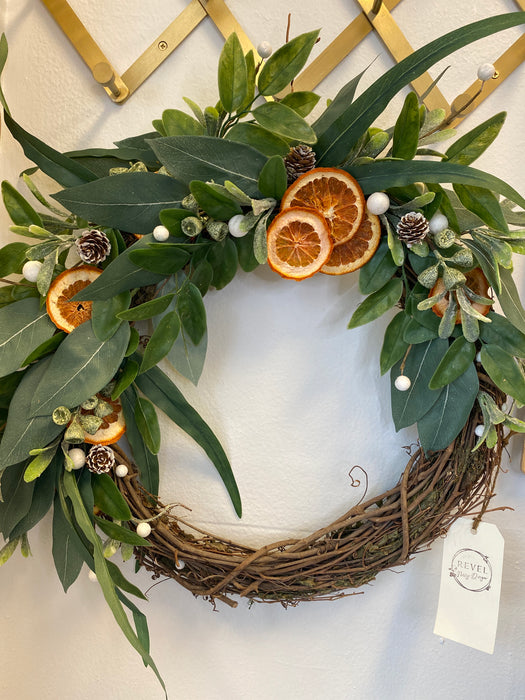 Custom Woodflower Grapevine Wreath