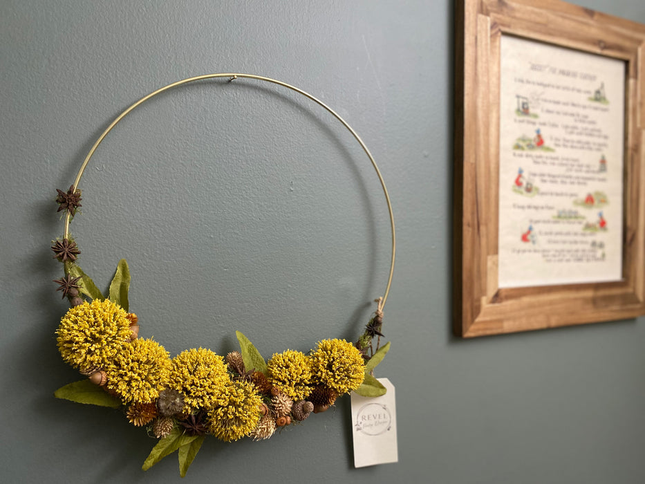 Golden Fall Wreath