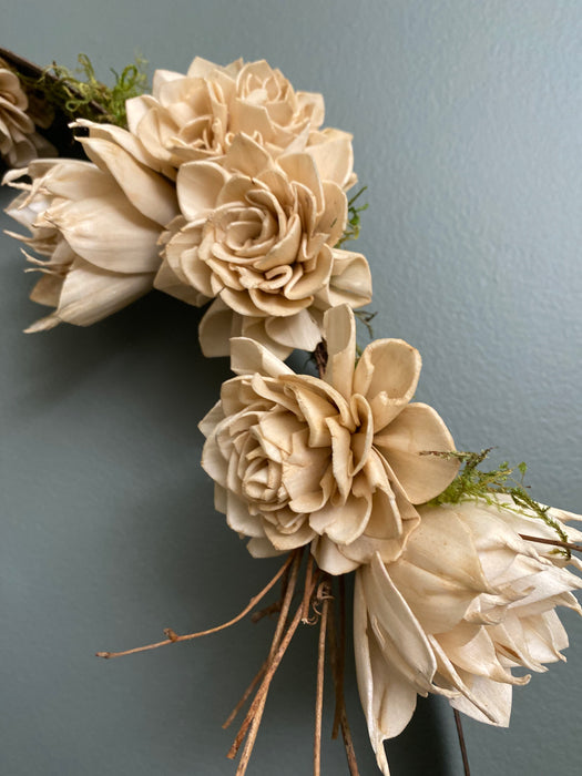 Ivory Branch Wreath